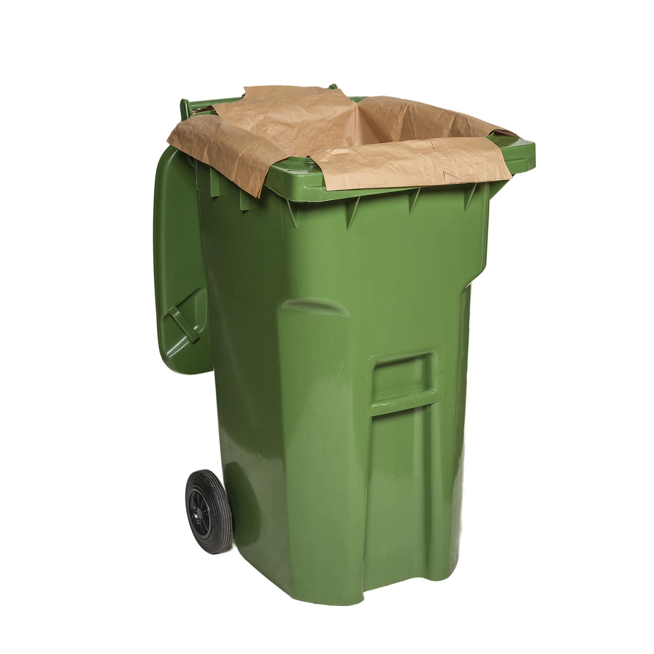 240 litre green bin with liner