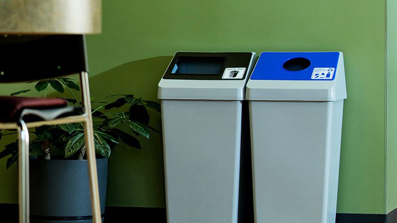 Commercial indoor waste bins