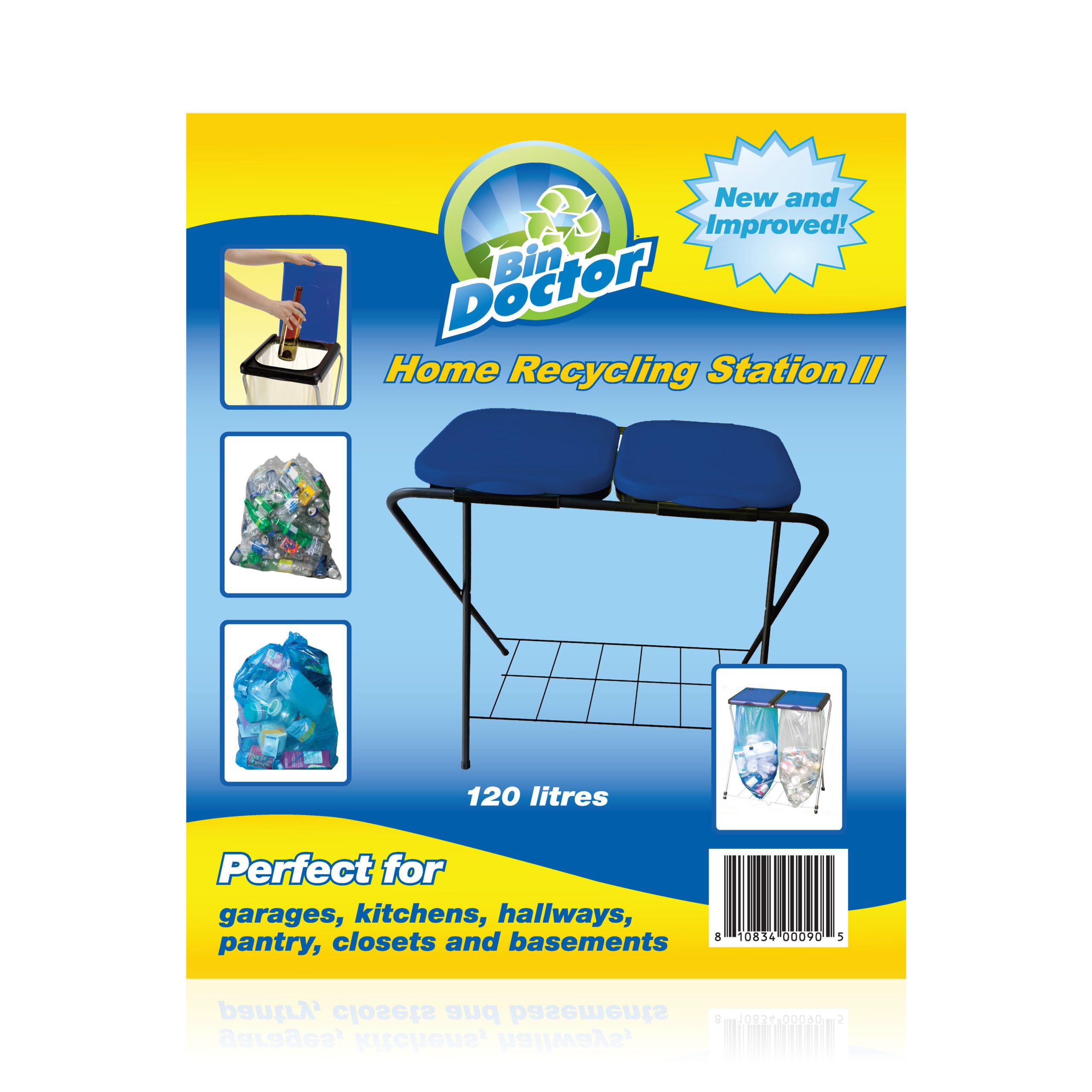 Recycle Buddy Home Recycling Station 2 by Bin Doctor package art